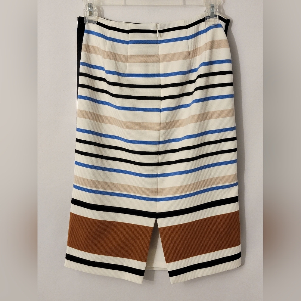 WHBM Striped Multicolor Pencil Skirt Size 0 - Picture 6 of 11